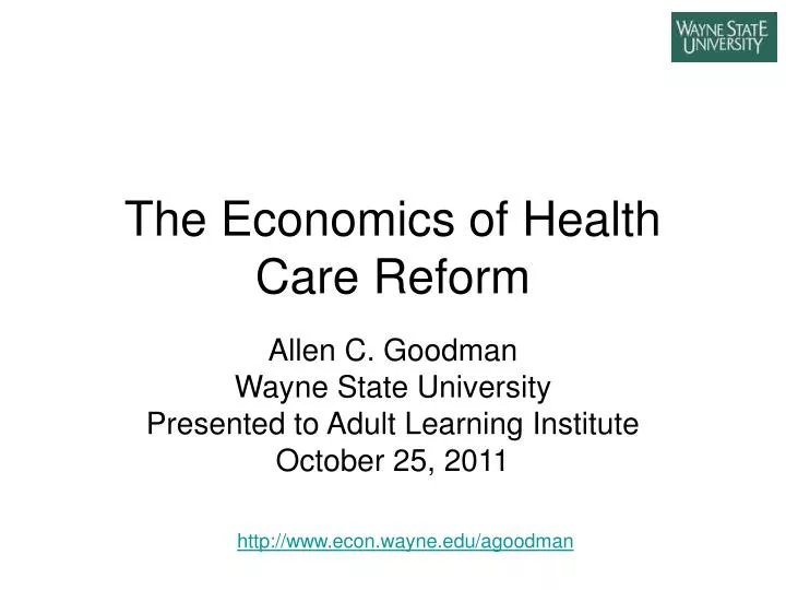 the economics of health care reform