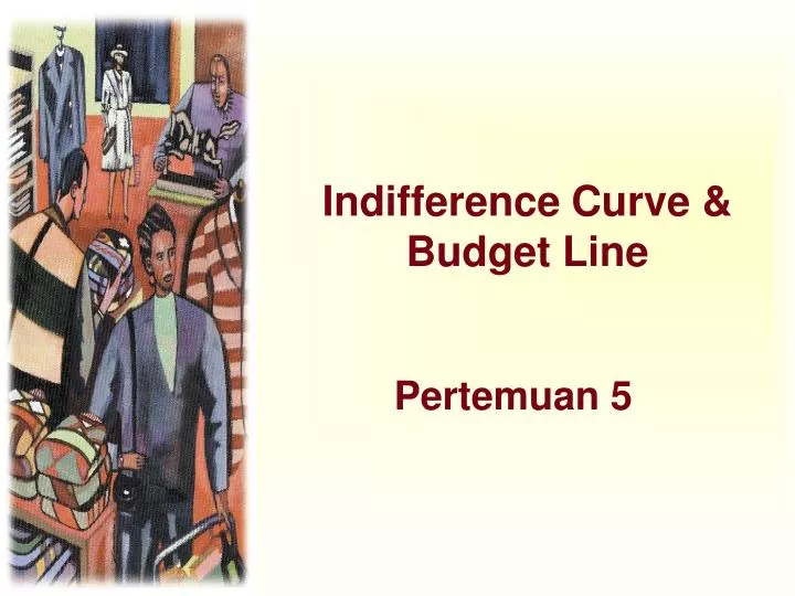 indifference curve budget line