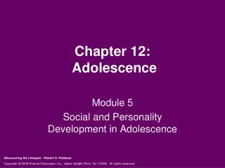 Chapter 12: Adolescence