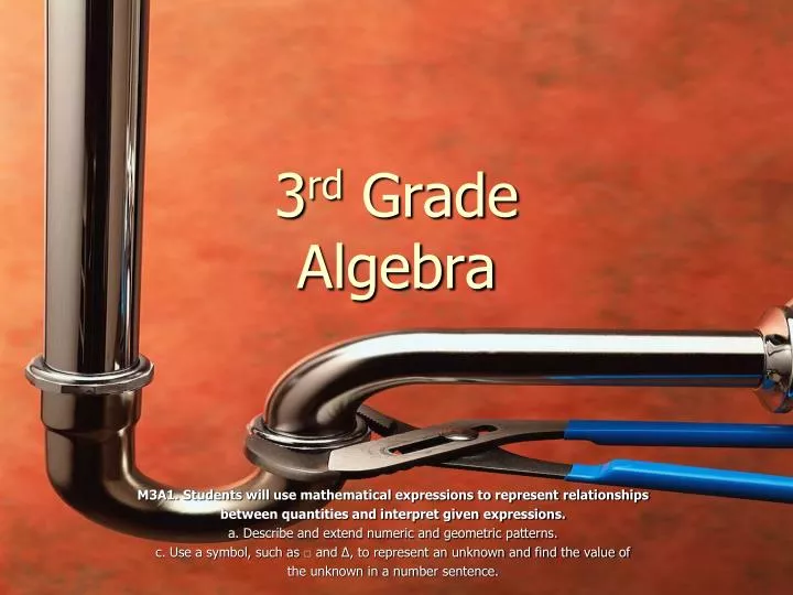 3 rd grade algebra