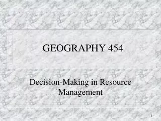 GEOGRAPHY 454