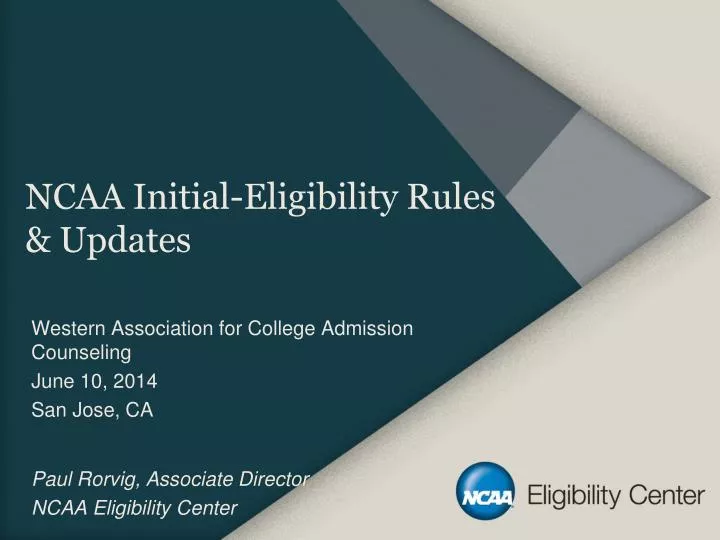 ncaa initial eligibility rules updates