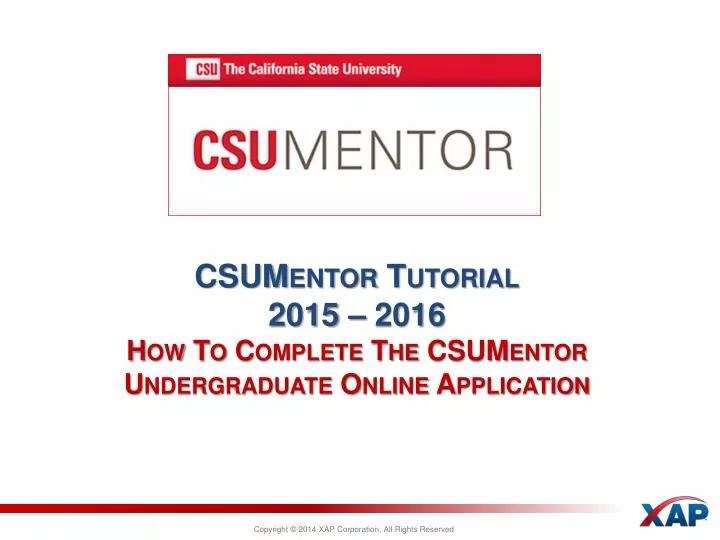 csumentor tutorial 2015 2016 how to complete the csumentor undergraduate online application