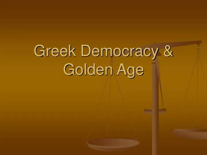 greek democracy golden age