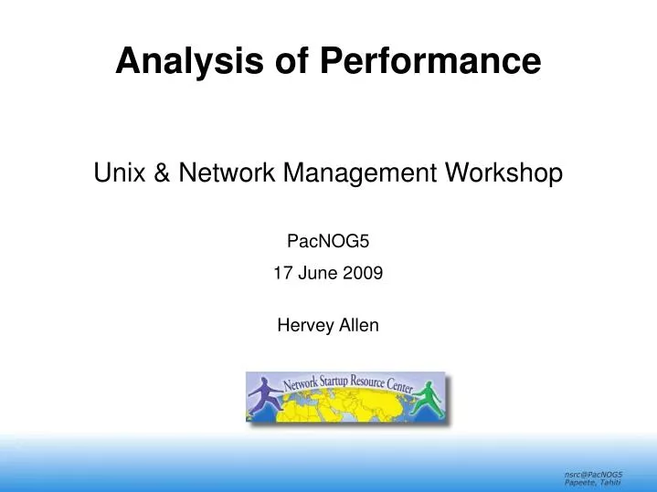 analysis of performance