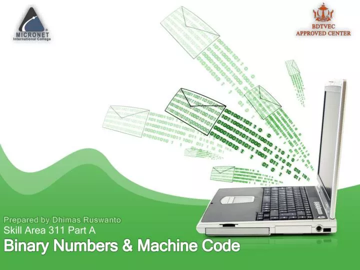 binary numbers machine code