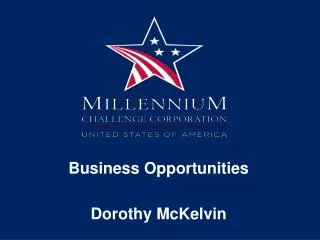 Business Opportunities Dorothy McKelvin