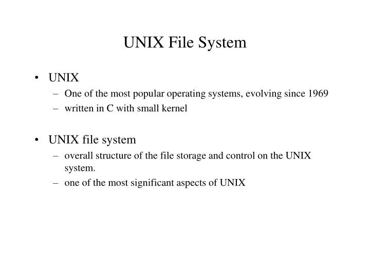 unix file system
