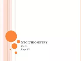 Stoichiometry