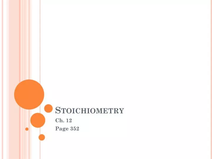 stoichiometry