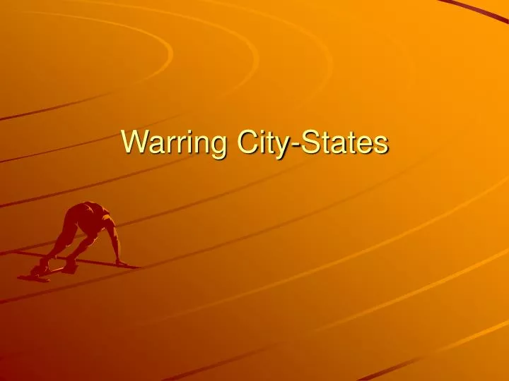 warring city states