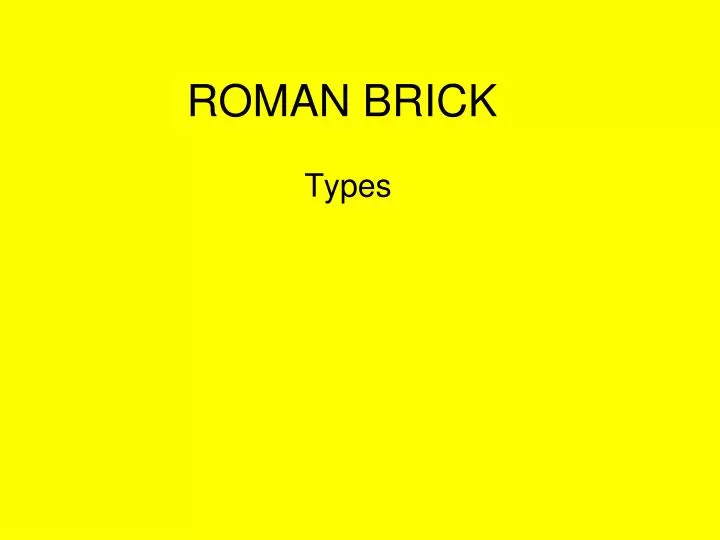 roman brick