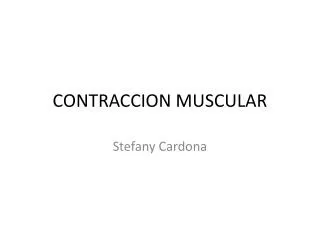 contraccion muscular