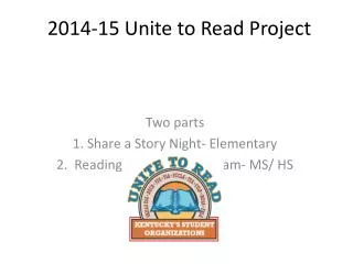 2014-15 Unite to Read Project
