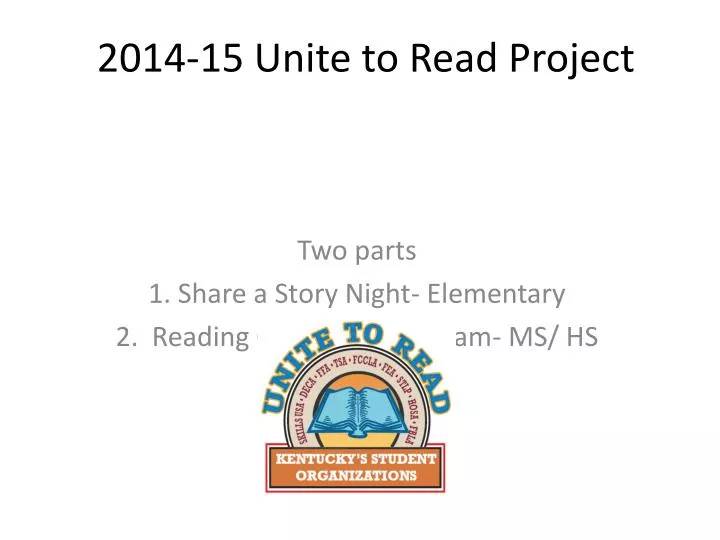 2014 15 unite to read project