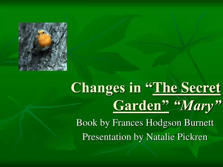 changes in the secret garden mary