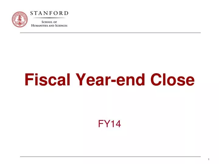fiscal year end close