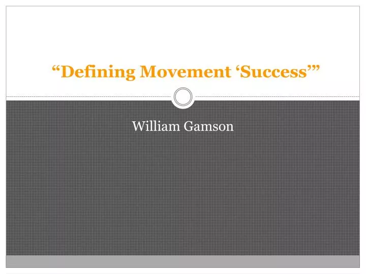 defining movement success