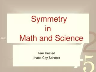 Symmetry in Math and Science