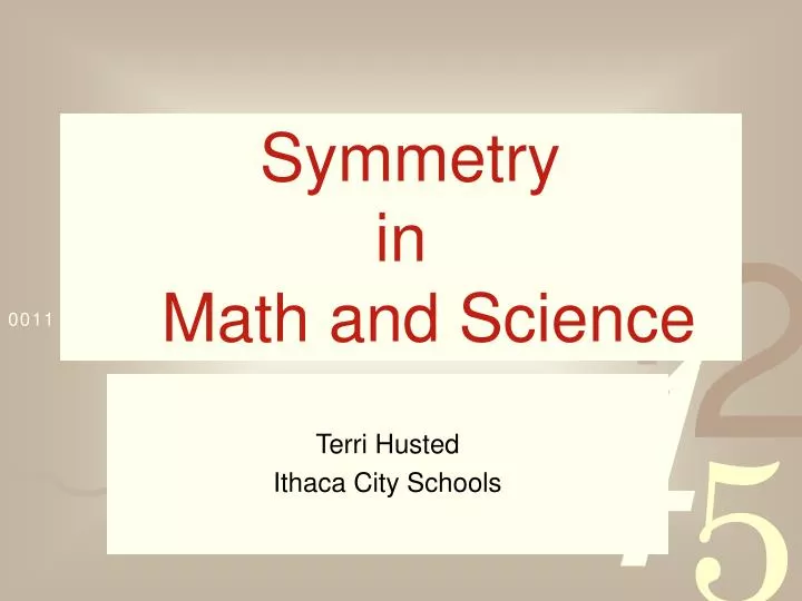 symmetry in math and science