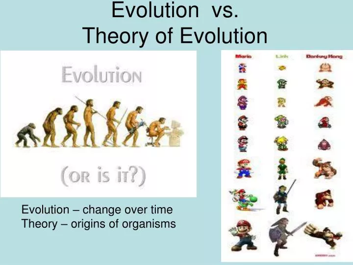 evolution vs theory of evolution