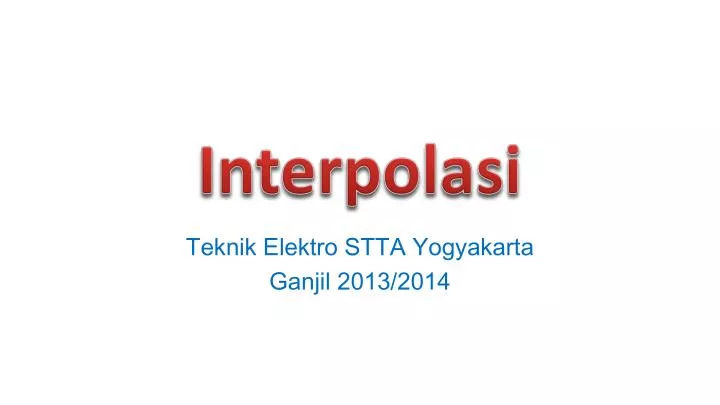 interpolasi