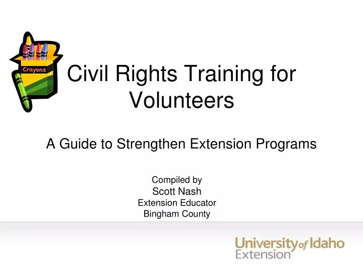 civil rights training for volunteers
