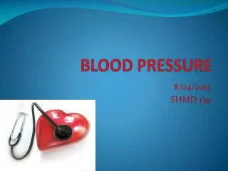 BLOOD PRESSURE