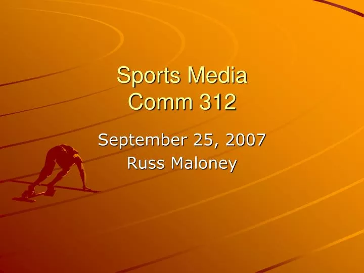 sports media comm 312