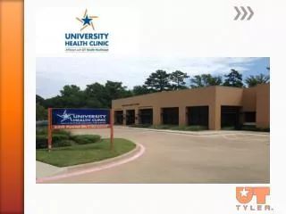 The University Health Clinic is located .6 mile south of SSE Loop 323.