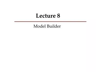 Lecture 8