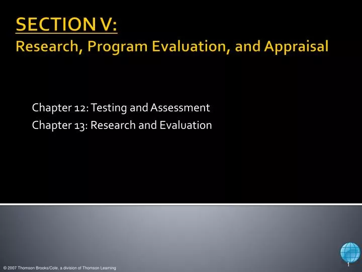 chapter 12 testing and assessment chapter 13 research and evaluation