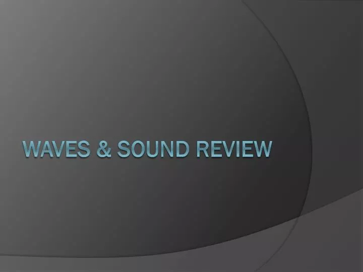 waves sound review