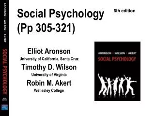 Social Psychology (Pp 305-321)