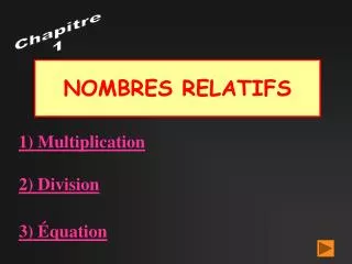 nombres relatifs
