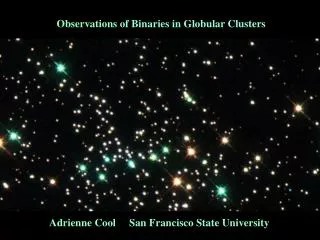Observations of Binaries in Globular Clusters