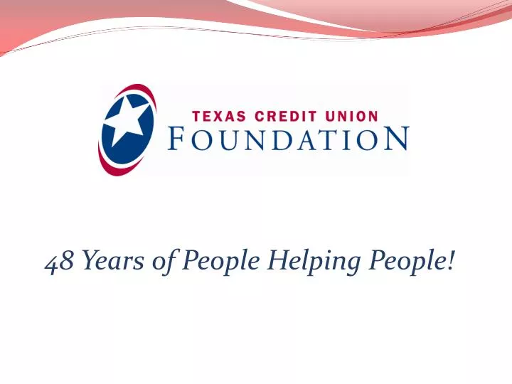 48 years of people helping people