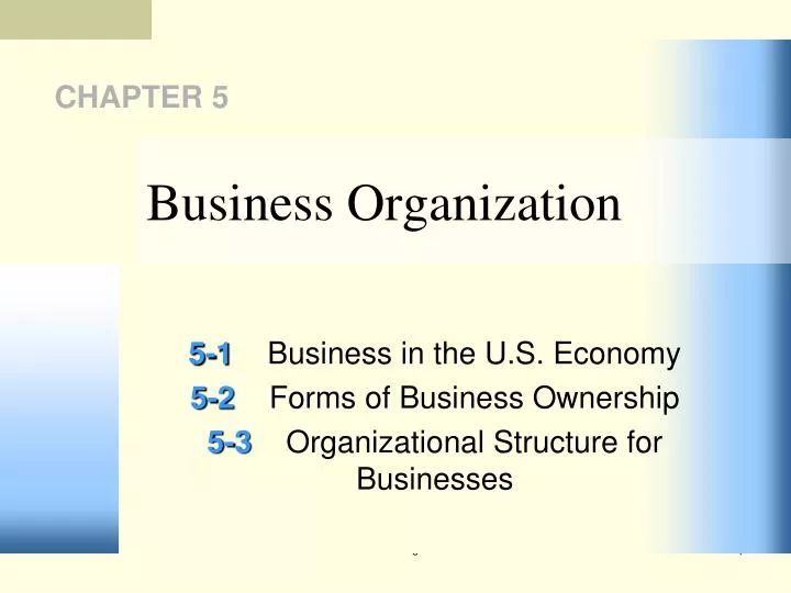 business organization