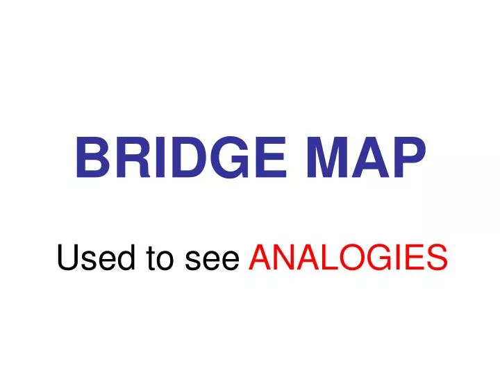 bridge map