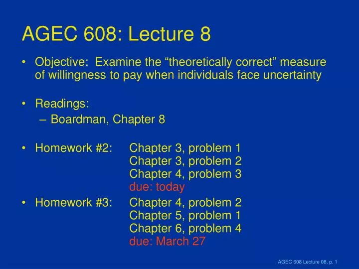 agec 608 lecture 8