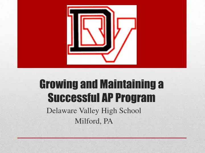 growing and maintaining a successful ap program