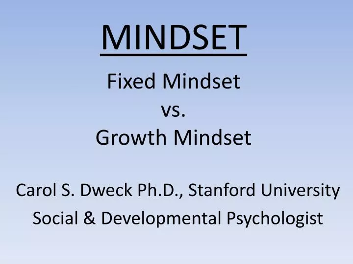 mindset fixed mindset vs growth mindset