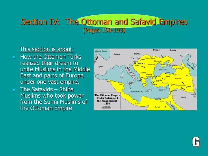 section iv the ottoman and safavid empires pages 190 193