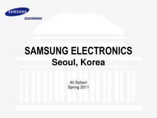 SAMSUNG ELECTRONICS Seoul, Korea