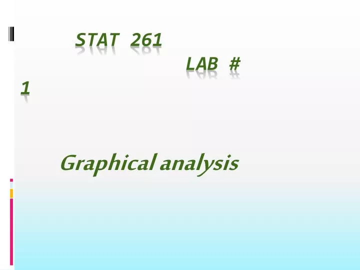 graphical analysis