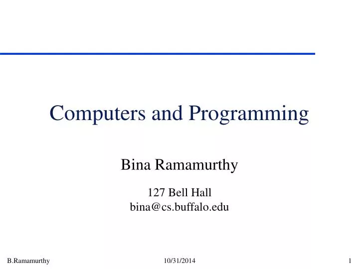 computers and programming