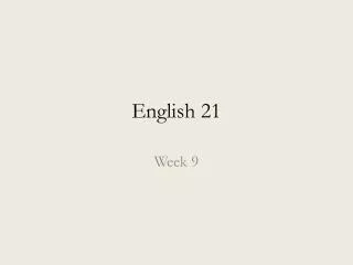 English 21