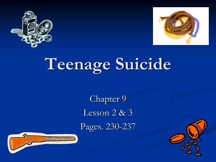 teenage suicide