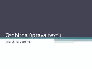 osobitn prava textu