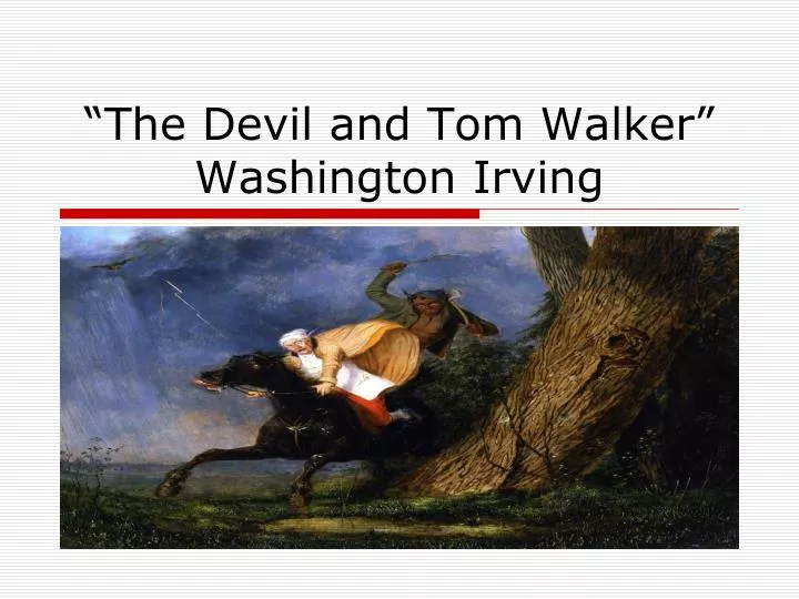 the devil and tom walker washington irving
